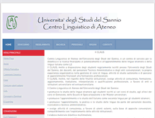 Tablet Screenshot of claus.unisannio.it
